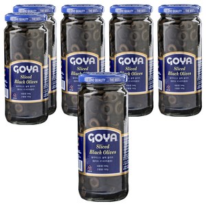 고야 슬라이스드 블랙 올리브 절임, 344g, 6개