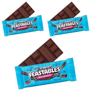 피스터블 미스터비스트 밀크 초콜릿, 60g, 3개