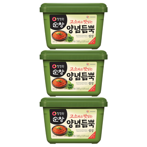 청정원 순창 양념듬뿍 쌈장, 500g, 3개