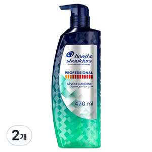 헤드앤숄더 프로페셔널 가려운 두피케어 샴푸 유칼립투스향, 470ml, 2개