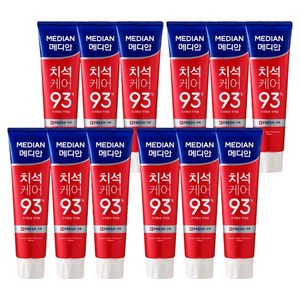 메디안 치석케어 구취 치약, 120g, 12개