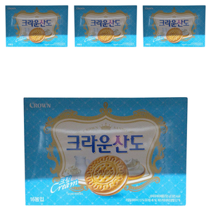 크라운산도 크림, 323g, 4개