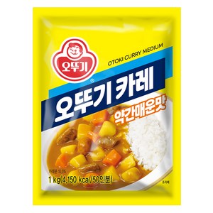 오뚜기 카레 약간매운맛, 1kg, 1개