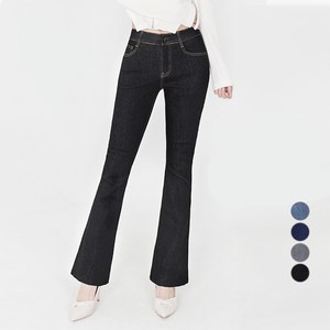 닷이프 여성용 롱/숏 기장 스판좋은 히든밴딩 슬림 부츠컷 청바지