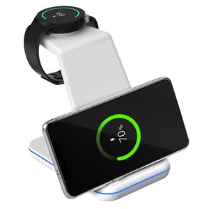 홈플래닛 3in1 23W 멀티 무선 충전기 + CtoC 1.5m 케이블 세트 (삼성 갤럭시워치 전용)