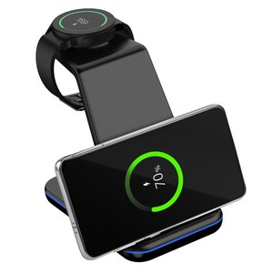 홈플래닛 3in1 23W 멀티 무선 충전기 + CtoC 1.5m 케이블 세트 (삼성 갤럭시워치 전용)