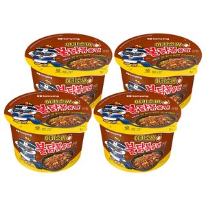 불닭볶음면 야키소바 큰컵라면 100g, 4개