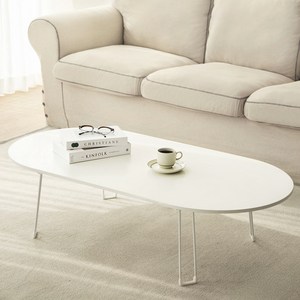 코멧 홈 국내생산 7파이 타원형 접이식 테이블