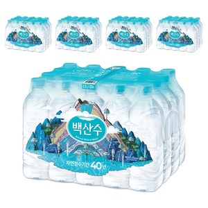백산수 무라벨, 500ml, 100개