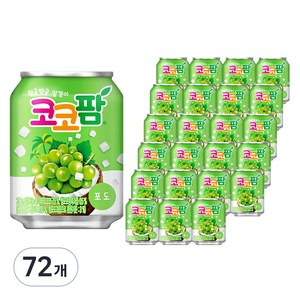 코코팜 포도, 238ml, 72개