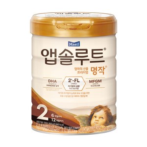 앱솔루트 프리미엄 명작 분유 2단계, 800g, 1개