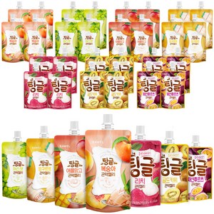 팅글 곤약젤리 7종 5팩 총 35팩 복숭아 130g 5p + 요구르트 130g 5p + 애플망고 130g 5p + 머스캣 130g 5p + 리치맛 80g 5p + 골드키위맛 80g 5p + 패션후르츠맛 80g 5p