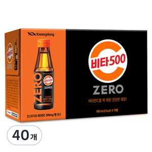 광동제약 비타500 ZERO, 100ml, 40개