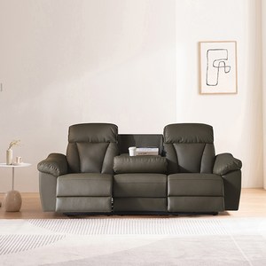 삼익가구 크루즈 USB 3인용 전동 리클라이너 가죽소파 양방향 방문설치