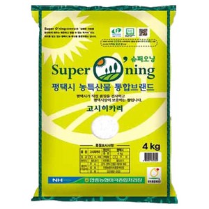 안중농협 슈퍼오닝 고시히카리 쌀, 4kg, 1개, 특