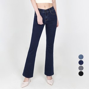 닷이프 여성용 롱/숏 기장 스판좋은 히든밴딩 슬림 부츠컷 청바지