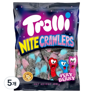 트롤리 베리향 구미 츄잉젤리, 100g, 5개