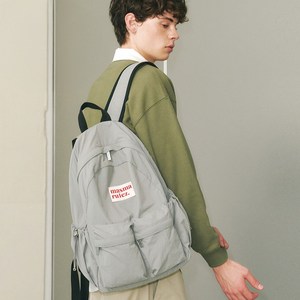 마스마룰즈 남녀공용 투 포켓 데일리 백팩 + 파우치 세트