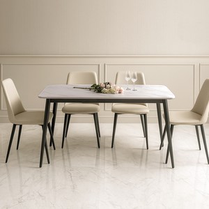 코지라움 포세린 통 세라믹 식탁 세트 4인용 방문설치