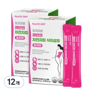 뉴트리디데이 프리미엄 쾌변엔 차전자피 식이섬유, 240g, 12개