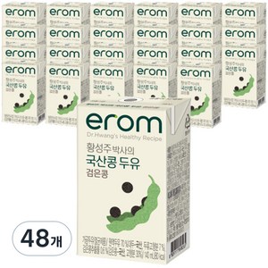 이롬 황성주 국산 검은콩 두유, 140ml, 48개