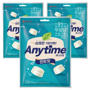 롯데웰푸드 애니타임 민트맛, 185g, 3개