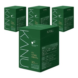 카누 디카페인 아메리카노 원두커피믹스, 1.6g, 30개입, 4개