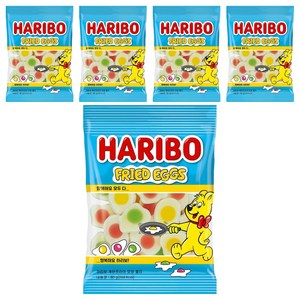 하리보 계란프라이 모양 젤리, 80g, 5개