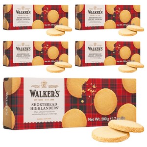 워커스 쇼트브레드 하이랜더스 버터쿠키, 200g, 5개