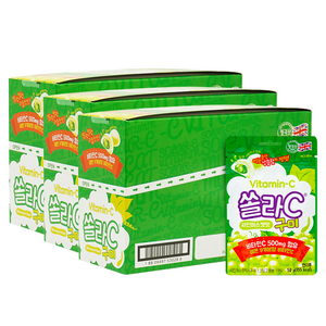 고려은단 쏠라C구미 샤인머스캣맛, 400g, 3개