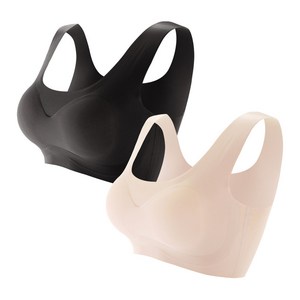 글램공감 유스 심리스 브라 무봉제 누디 브라탑 2종세트