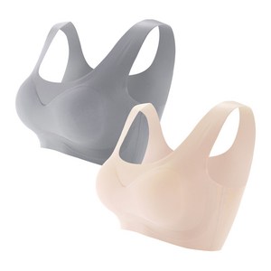글램공감 유스 심리스 브라 무봉제 누디 브라탑 2종 세트
