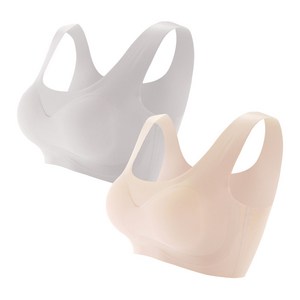글램공감 유스 심리스 브라 무봉제 누디 브라탑 2종 세트