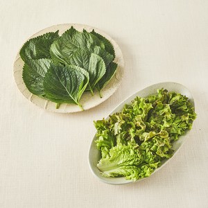 친환경 상추 & 깻잎 모둠쌈, 120g, 1개
