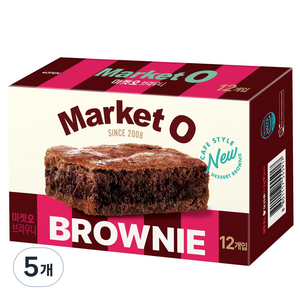 마켓오 리얼 브라우니 12p, 240g, 5개