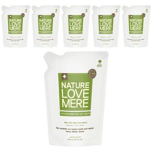 네이쳐러브메레 유아 식기 세정제, 500ml, 6개