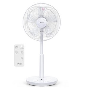한경희이지라이프 초미세풍 발터치 리모컨 선풍기 HAAN-HDC230, HAAN-HDC230(화이트)