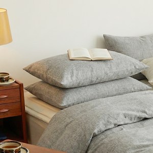 지베딩 파스텔 피치스킨 베개커버 2p + 구름 베개솜 2p 세트