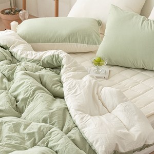 쉬즈홈 국내 제조 쉐이크밀크 워싱 차렵이불 세트