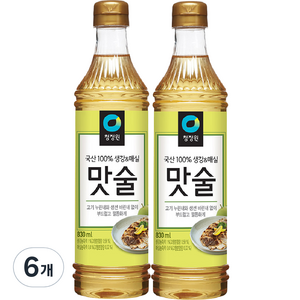 청정원 맛술, 830ml, 6개