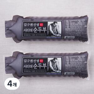 김구원선생 서리태 순두부, 400g, 4개