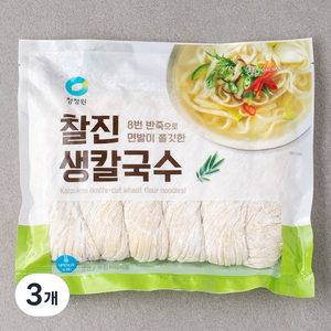 대상 찰진생칼국수, 1kg, 3개