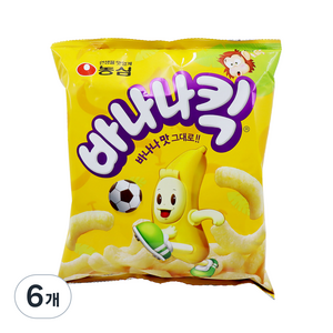 농심 바나나킥, 145g, 6개