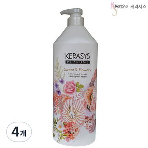 케라시스 스위트 앤 플라워리 퍼퓸 린스, 1L, 4개