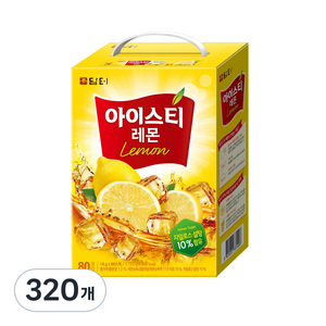 담터 아이스티 레몬, 14g, 80개입, 4개