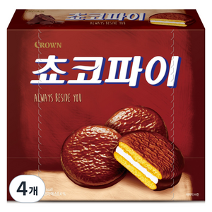크라운 쵸코파이, 350g, 4개