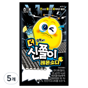 해태제과 신쫄이 레몬소다 젤리, 35g, 5개