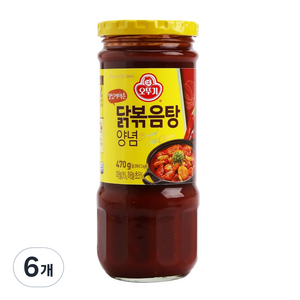 오뚜기 닭볶음탕 양념, 470g, 6개