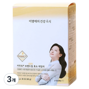 이영애의건강미식 카무트 브랜드밀 효소 데일리 30p, 60g, 3개