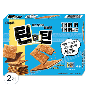 하늘처럼 틴인틴 비스켓 9p, 200g, 2개